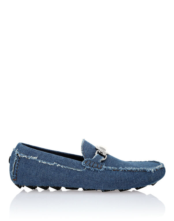 Driver Denim Moccasins middle blue