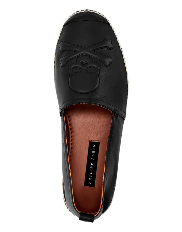 Leather Espadrillas Skull black 3 Leather Espadrillas Skull black