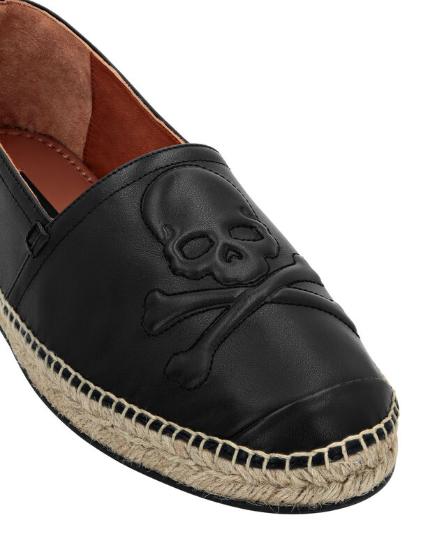 Leather Espadrillas Skull black 4 Leather Espadrillas Skull black