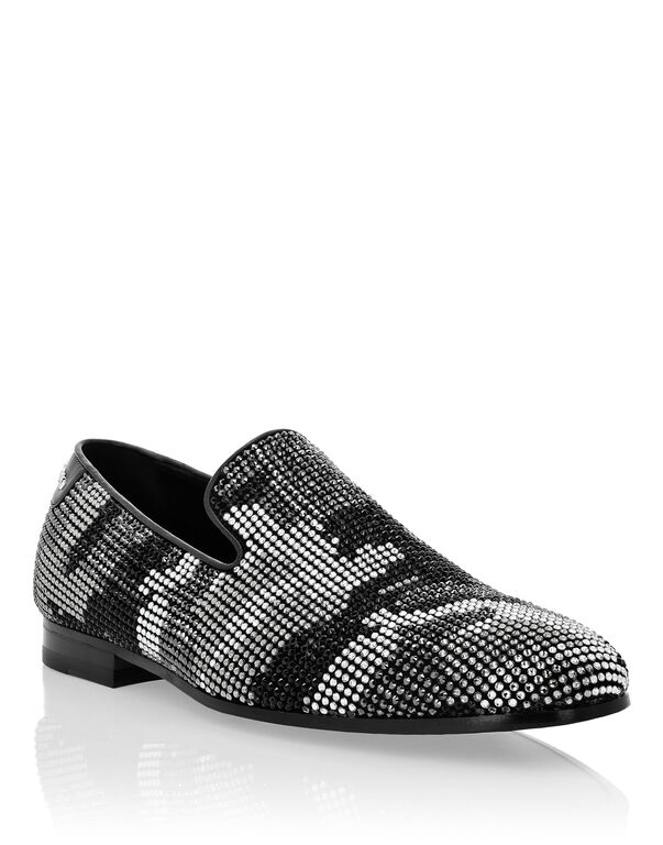 Moccasin studs Camouflage Silver