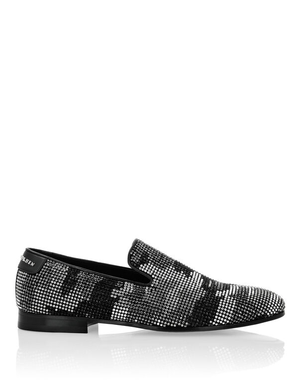 Moccasin studs Camouflage Silver