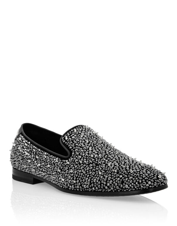 Moccasin Studs black/silver