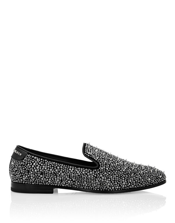 Moccasin Studs black/silver