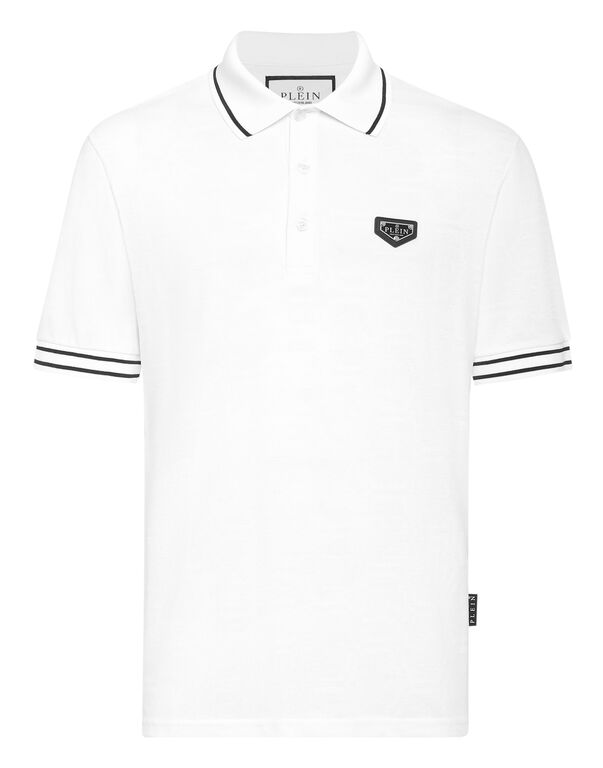 Jacquard Polo T-Shirt Monogram white