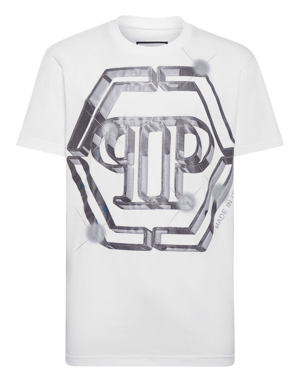 T-shirt Round Neck SS PP Glass white