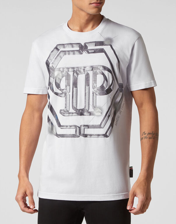 T-shirt Round Neck SS PP Glass white