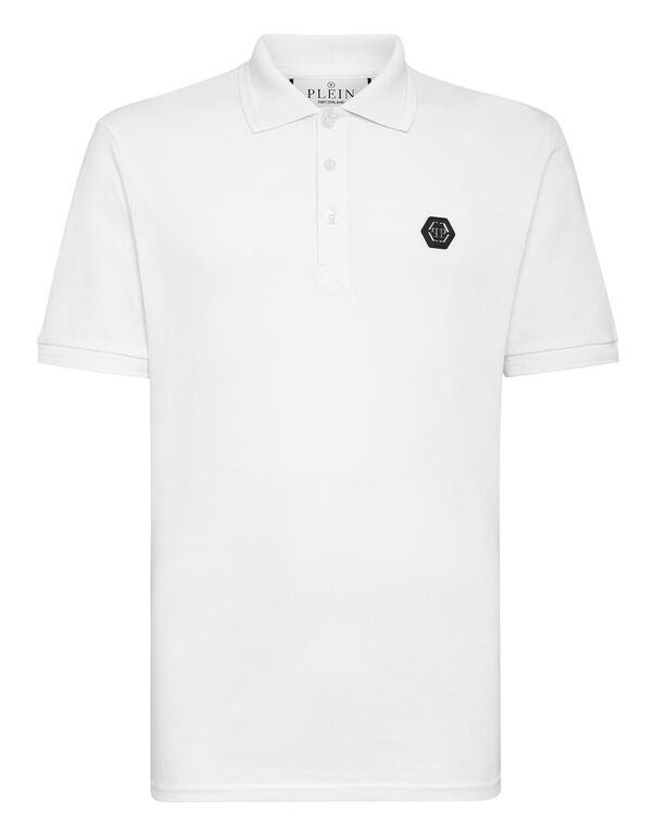 Polo shirt SS Gothic Plein white