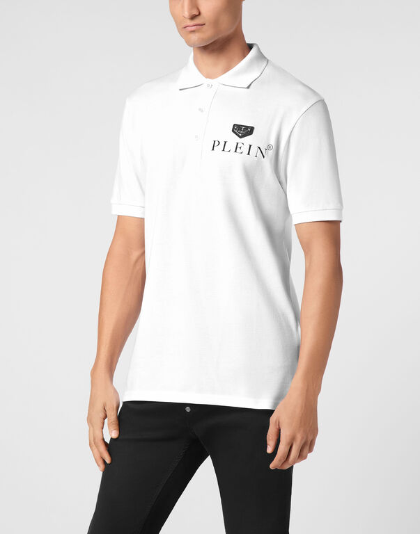 Polo Shirt SS Iconic Plein white