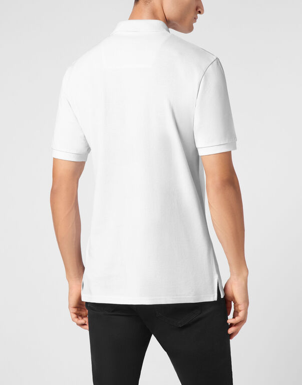 Polo Shirt SS Iconic Plein white