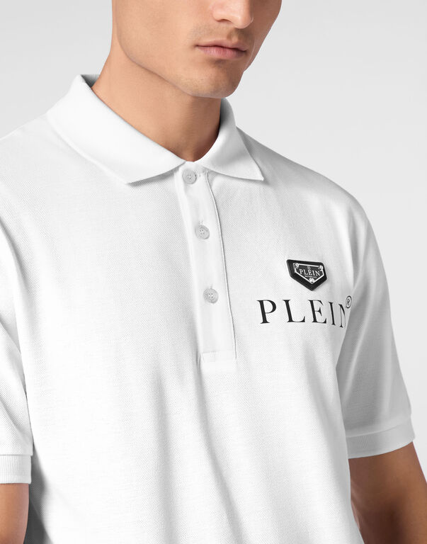 Polo Shirt SS Iconic Plein white