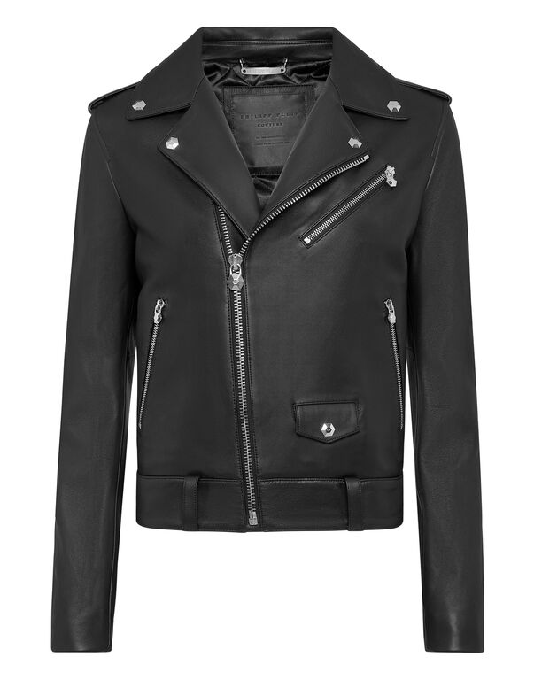 Biker Leather Jacket black