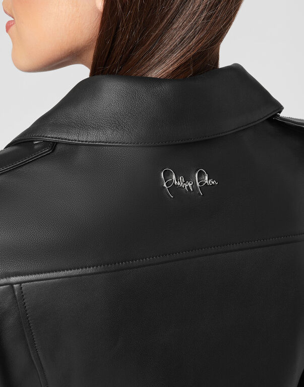 Biker Leather Jacket black