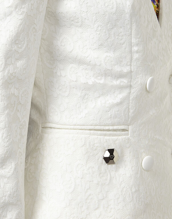 Jacket "Give him warning" white 5 Jacket "Give him warning" white