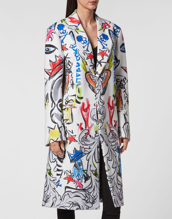 Agnelli Long Coat white