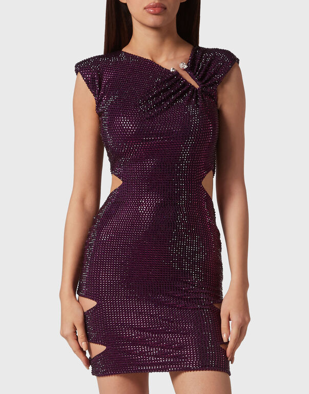 Mini Dress Crystal Purple