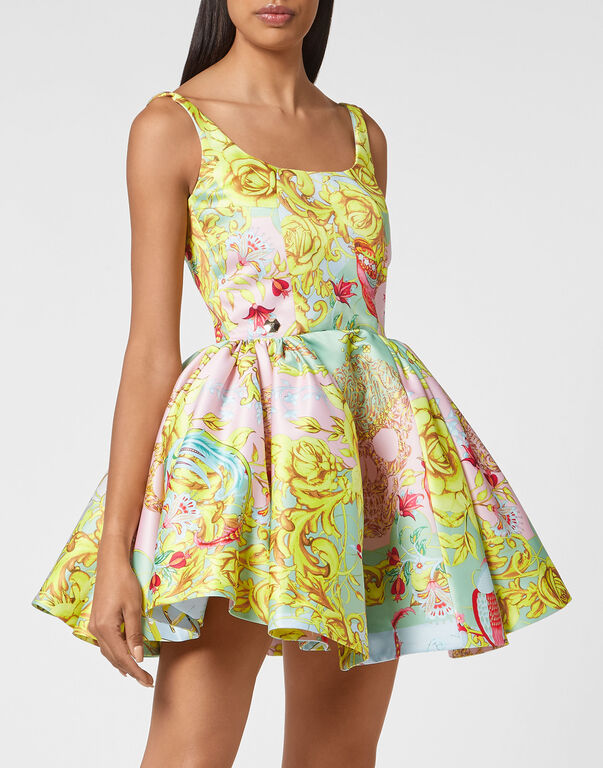 Flare Dress Baroque multicolor