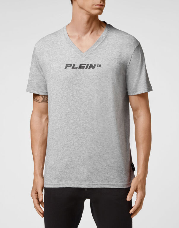 T-shirt V-Neck SS grey