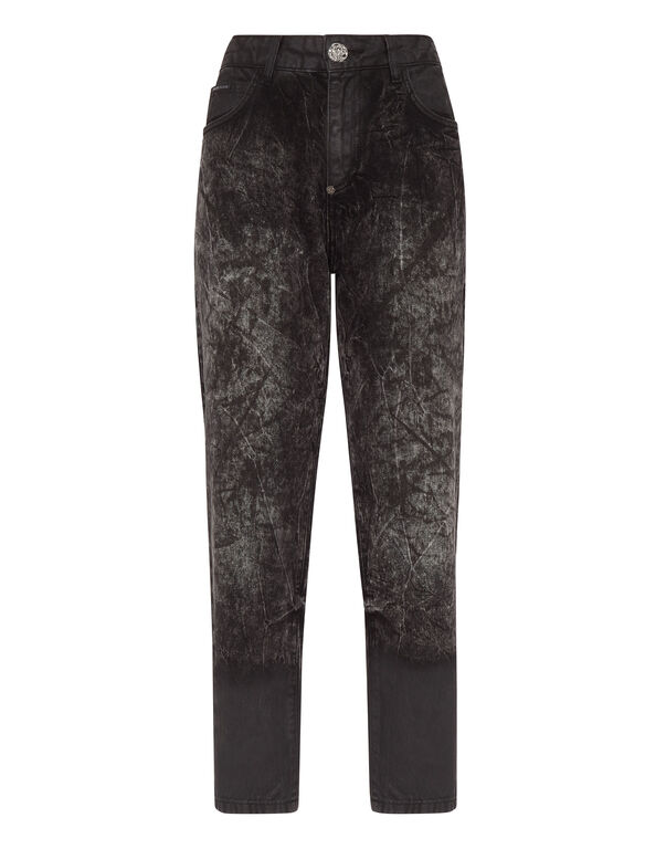 Denim Trousers Mom Fit Bat Cave