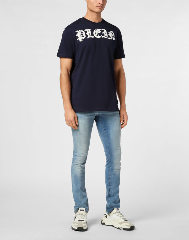 Round Neck T-Shirt Gothic Plein navy
