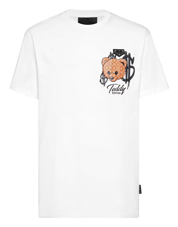 Round Neck T-Shirt Teddy white