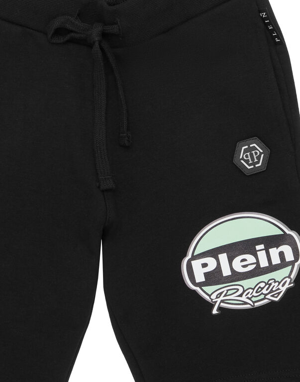 Baggy Fit Shorts Racing Club black/turquoise