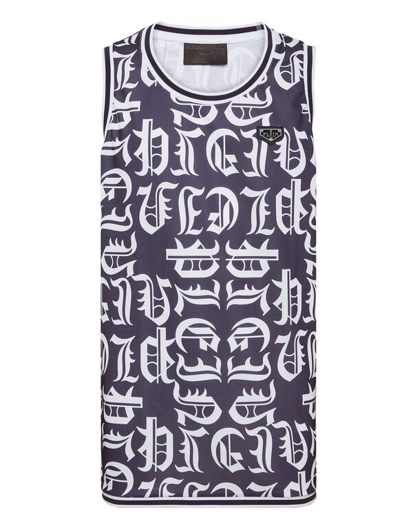 Basket Tank Top Gothic Plein navy