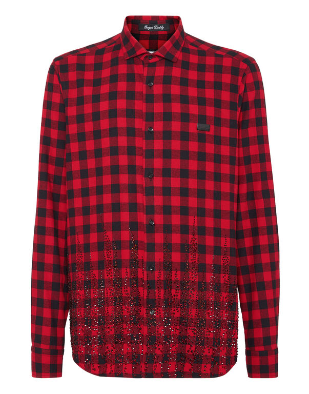 Shirt Sugar Daddy Cut LS Flame red