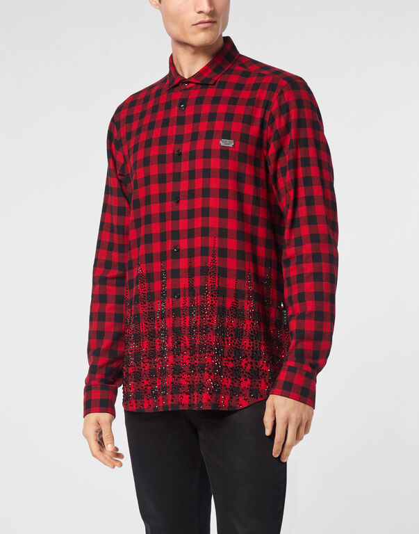 Shirt Sugar Daddy Cut LS Flame red