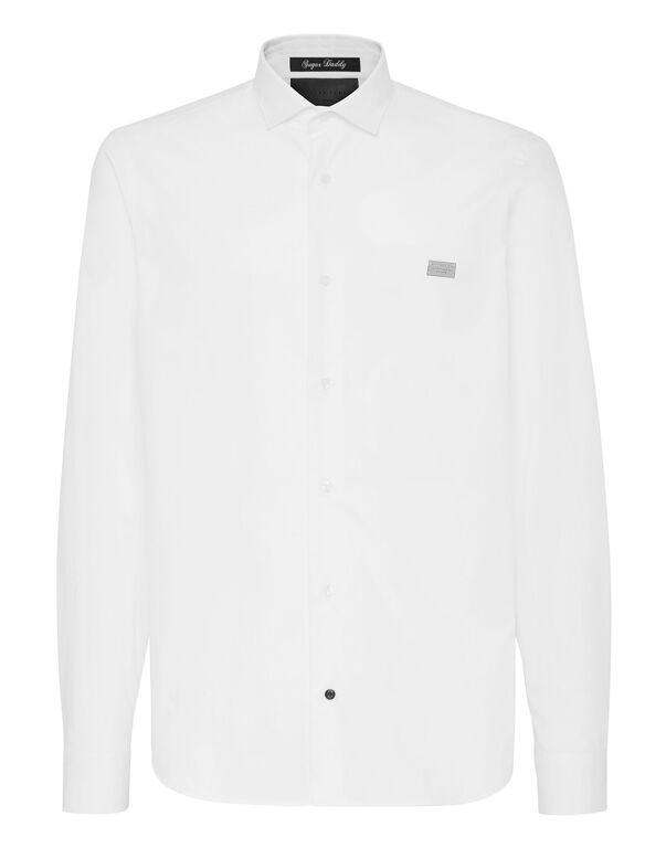 Shirt Sugar Daddy Cut LS Snake white
