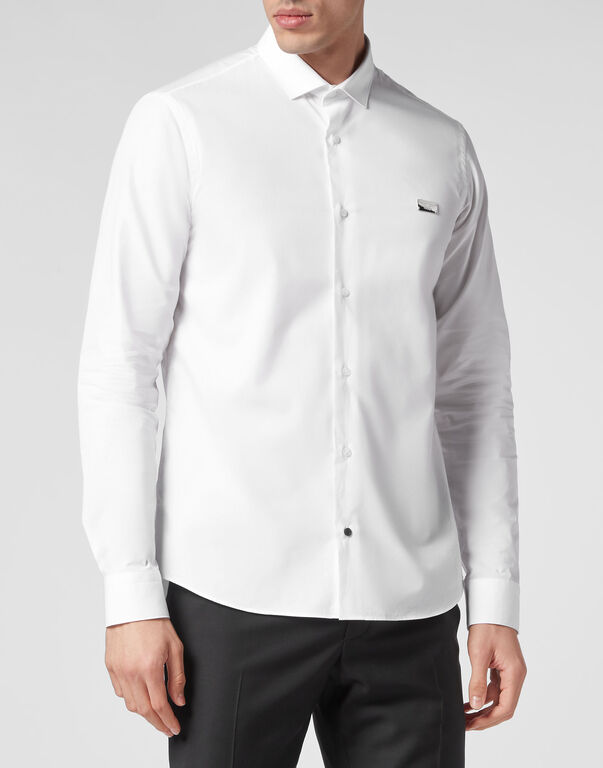 Shirt Sugar Daddy Cut LS Snake white