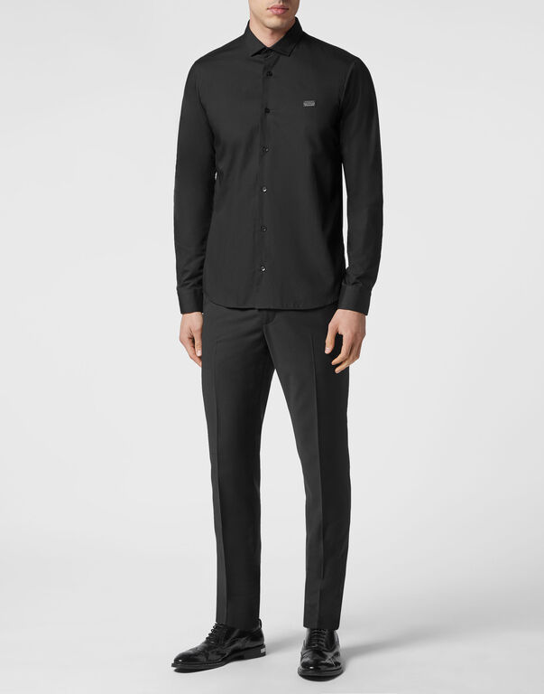 Shirt Sugar Daddy Cut LS Snake black