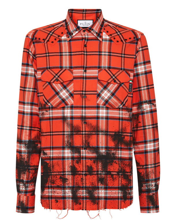 Flanella Tartan Shirt LS Gothic Plein orange