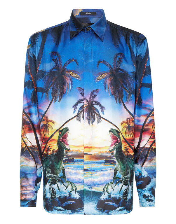 Silk Dandy Shirt Hawaii multicolor