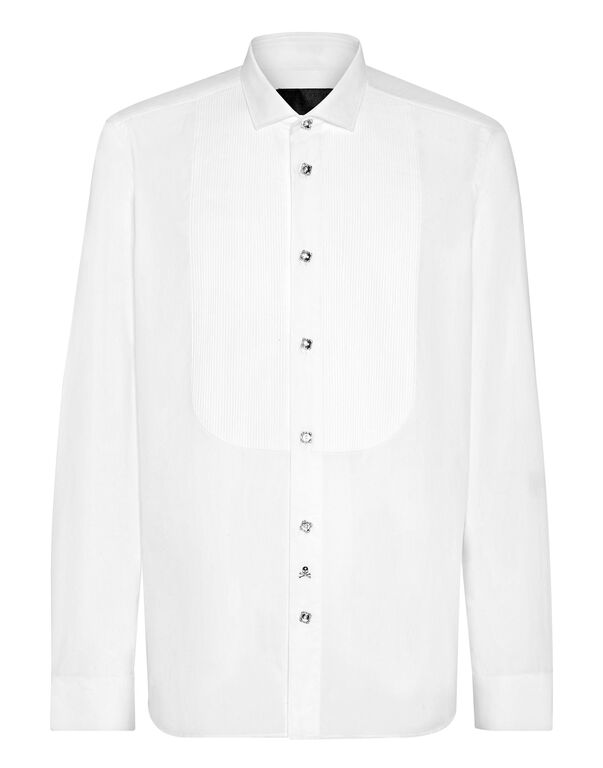 Shirt Black Tie white