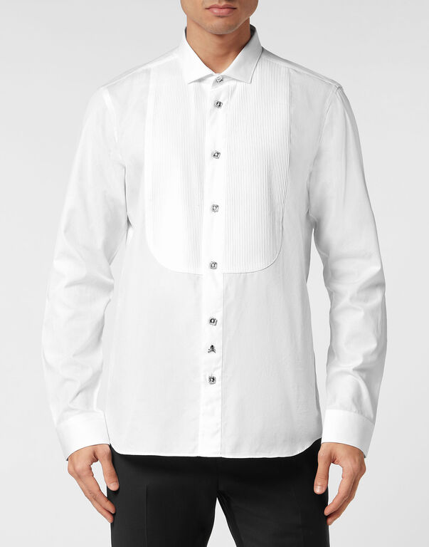 Shirt Black Tie white