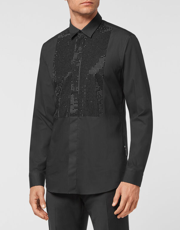 Shirt Playboy Cut LS Sartorial black