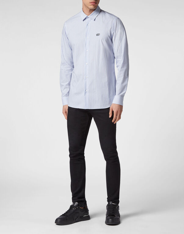 Shirt Slim Fit LS Skull&Bones light blue 4 Shirt Slim Fit LS Skull&Bones light blue
