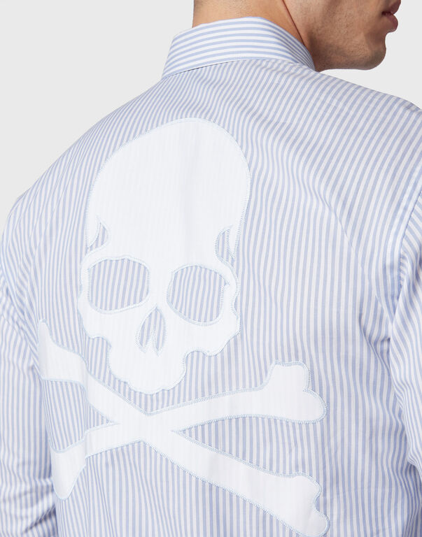 Shirt Slim Fit LS Skull&Bones light blue 5 Shirt Slim Fit LS Skull&Bones light blue
