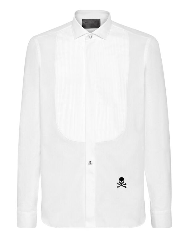 Black tie Shirt white