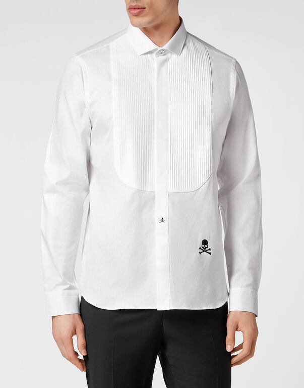 Black tie Shirt white