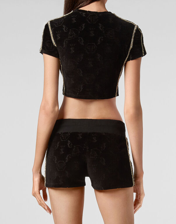 Jogging Shorts Monogram black