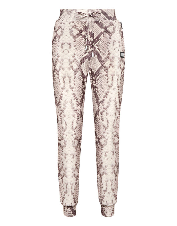 Jogging Pants All-Over Python beige