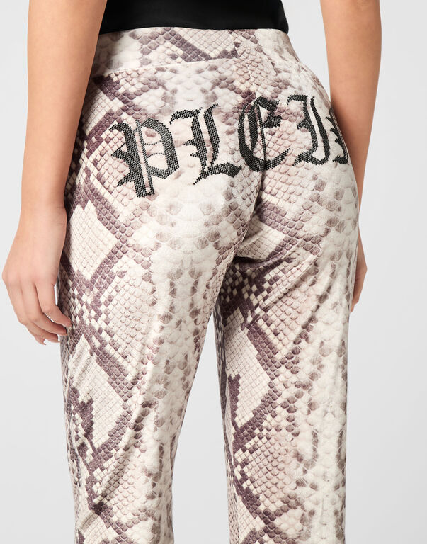 Jogging Pants All-Over Python beige
