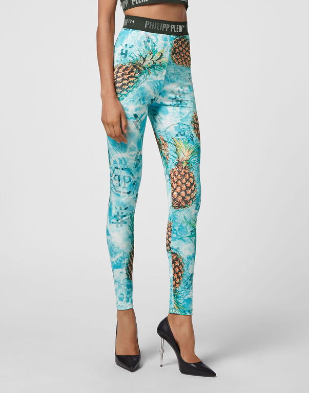 Jogging Leggings Stones Pineapple Skies multicolor