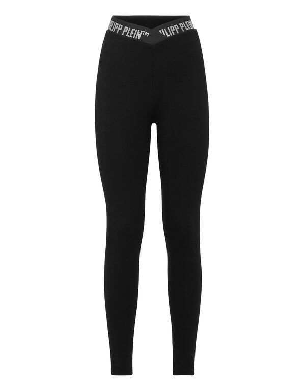 Super High Waist Leggings Stones Philipp Plein TM black