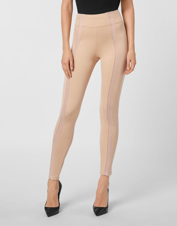 Super High Waist Leggings Iconic Plein beige