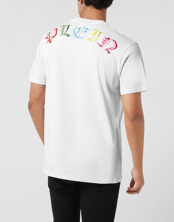 Round Neck T-Shirt Teddy Balloon white 4 Round Neck T-Shirt Teddy Balloon white