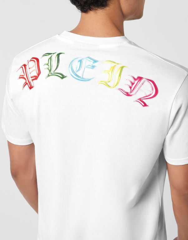 Round Neck T-Shirt Teddy Balloon white 6 Round Neck T-Shirt Teddy Balloon white