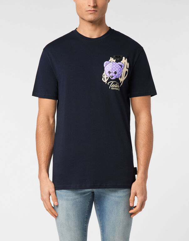 Round Neck T-Shirt Teddy navy