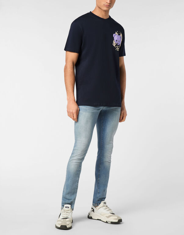 Round Neck T-Shirt Teddy navy